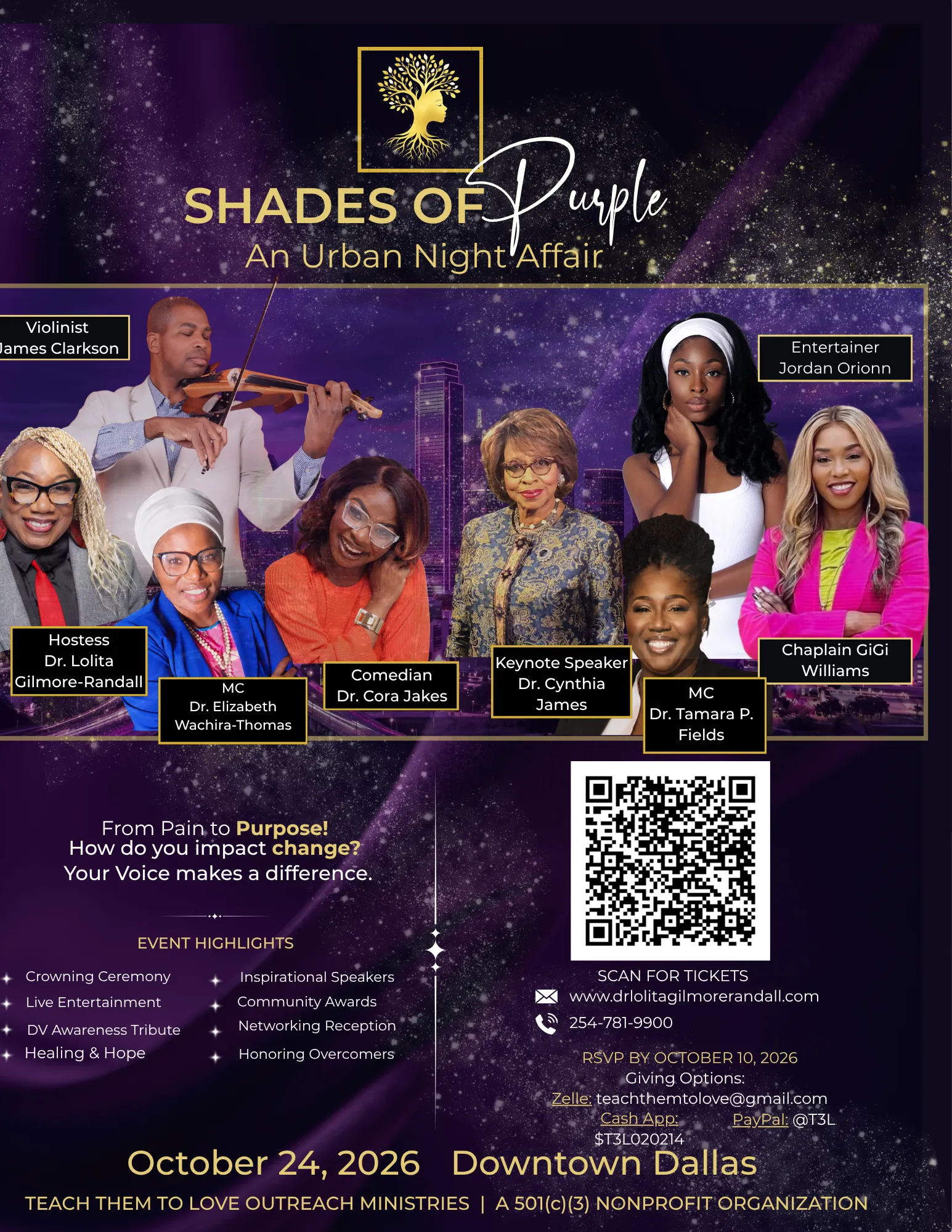 Shades of Purple: An Urban Night Affair event artwork